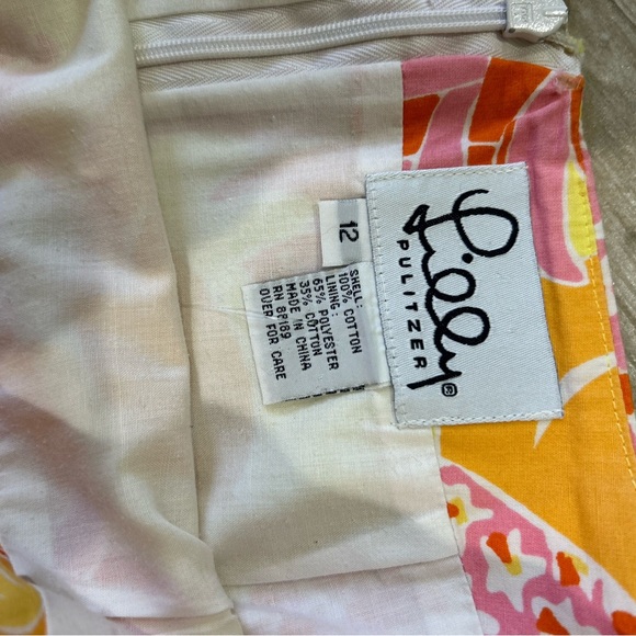 Vintage Pineapple print 🍍🍍Lilly Pulitzer skirt. Size 12 - Picture 16 of 16